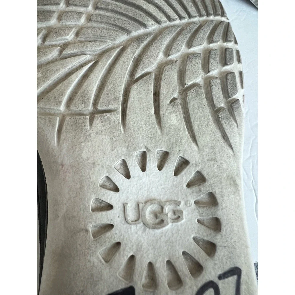 UGG Riviera Women's Slip On Gray Black White Comfort‎ Low Top Sneaker Shoes 7.5